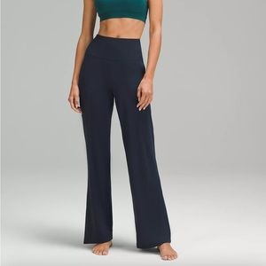lululemon Align High-Rise Wide-Leg Pant 31” Size 10 NAVY Blue